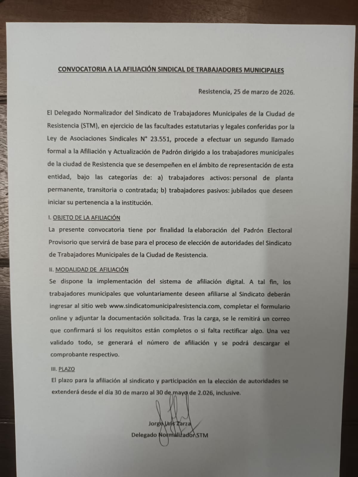 Información para trabajadores municipales